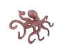 Red Whitewashed Cast Iron Octopus Hook 11 - 2