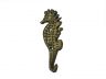 Rustic Gold Cast Iron Seahorse Hook 5 - 2