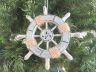 Rustic Decorative Ship Wheel With Anchor Christmas Tree Ornament 6 - 2