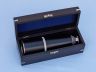 Deluxe Class Admirals Chrome - Leather Spyglass Telescope 27 with Black Rosewood Box - 5