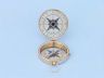 Solid Brass Emerson Poem Compass 4 w- Rosewood Box - 5
