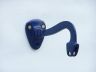 Solid Brass Hanging Ships Bell 9 - Blue Powder Coated - 1