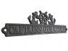  Cast Iron Captains Quarters Sign with Ship Wheel and Anchors 9 - 1
