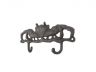 Cast Iron Decorative Crab Metal Wall Hooks 10.5 - 1