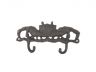 Cast Iron Decorative Crab Metal Wall Hooks 10.5 - 2