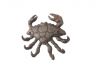 Rustic Copper Cast Iron Decorative Crab with Six Metal Wall Hooks 7 - 4