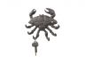 Cast Iron Decorative Crab with Six Metal Wall Hooks 7 - 4