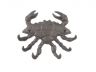 Cast Iron Decorative Crab with Six Metal Wall Hooks 7 - 1