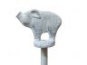 Whitewashed Cast Iron Pig Extra Toilet Paper Stand 15 - 3