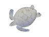 Whitewashed Cast Iron Sea Turtle Decorative Bowl 7 - 2