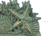 Antique Bronze Cast Iron Seashell Napkin Holder 7 - 3