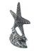 Antique Silver Cast Iron Starfish Door Stopper 11 - 1