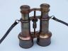 Commanders Antique Copper Binoculars with Leather Case 6  - 5