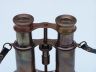 Commanders Antique Copper Binoculars with Leather Case 6  - 1