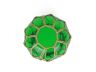 Green Japanese Glass Fishing Float Bowl with Decorative Brown Fish Netting 8 - 2