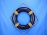Blue Painted Decorative Life Ring with Rope Bands 20 - 7