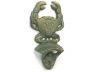 Antique Bronze Cast Iron Wall Mounted Crab Bottle Opener 6 - 2