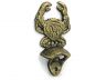 Antique Gold Cast Iron Wall Mounted Crab Bottle Opener 6 - 2