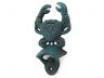 Seaworn Blue Cast Iron Wall Mounted Crab Bottle Opener 6 - 1