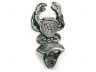 Antique Silver Cast Iron Wall Mounted Crab Bottle Opener 6 - 2