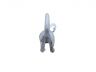 Rustic Whitewashed Cast Iron Wall Mounted Decorative Dog Tail Hook 3 - 1