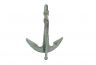 Antique Seaworn Bronze Cast Iron Anchor Paperweight 5 - 1