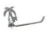 Antique Silver Cast Iron Palm Tree Hand Towel Holder 10 - 1