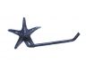 Rustic Dark Blue Cast Iron Starfish Toilet Paper Holder 10 - 1