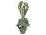 Antique Bronze Cast Iron Wall Mounted Lobster Bottle Opener 6 - 1