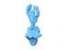Light Blue Whitewashed Cast Iron Wall Mounted Lobster Bottle Opener 6 - 1