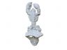 Whitewashed Cast Iron Wall Mounted Lobster Bottle Opener 6 - 1
