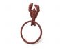 Rustic Red Cast Iron Lobster Towel Holder 9 - 2