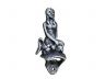Antique Silver Cast Iron Wall Mounted Mermaid Bottle Opener 6 - 1