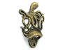 Antique Gold Cast Iron Wall Mounted Octopus Bottle Opener 6 - 2