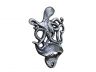 Antique Silver Cast Iron Wall Mounted Octopus Bottle Opener 6 - 4