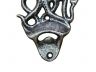 Antique Silver Cast Iron Wall Mounted Octopus Bottle Opener 6 - 1