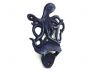 Rustic Dark Blue Cast Iron Wall Mounted Octopus Bottle Opener 6 - 2