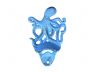Rustic Light Blue Cast Iron Wall Mounted Octopus Bottle Opener 6 - 6