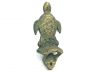 Antique Bronze Cast Iron Wall Mounted Sea Turtle Bottle Opener 6 - 2