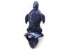 Rustic Dark Blue Cast Iron Wall Mounted Sea Turtle Bottle Opener 6 - 1