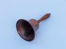 Antique Copper Hand Bell with Wood Handle 11 - 1