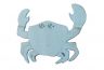 Rustic Light Blue Cast Iron Crab Trivet 11 - 1