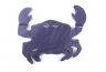 Rustic Dark Blue Cast Iron Crab Trivet 11 - 1