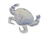 Whitewashed Cast Iron Crab Decorative Bowl 7 - 1