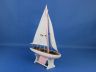 Wooden Decorative Sailboat Model 12 - Pink Model Boat - 4
