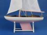 Wooden Decorative Sailboat Model 12 - Pink Model Boat - 8