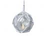 LED Lighted Clear Japanese Glass Ball Fishing Float with White Netting Christmas Tree Ornament 3 - 4