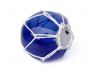 Tabletop LED Lighted Dark Blue Japanese Glass Ball Fishing Float with White Netting Decoration 4 - 3