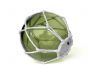 Tabletop LED Lighted Green Japanese Glass Ball Fishing Float with White Netting Decoration 4 - 3