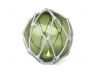 Tabletop LED Lighted Green  Japanese Glass Ball Fishing Float with White Netting Decoration 6 - 4